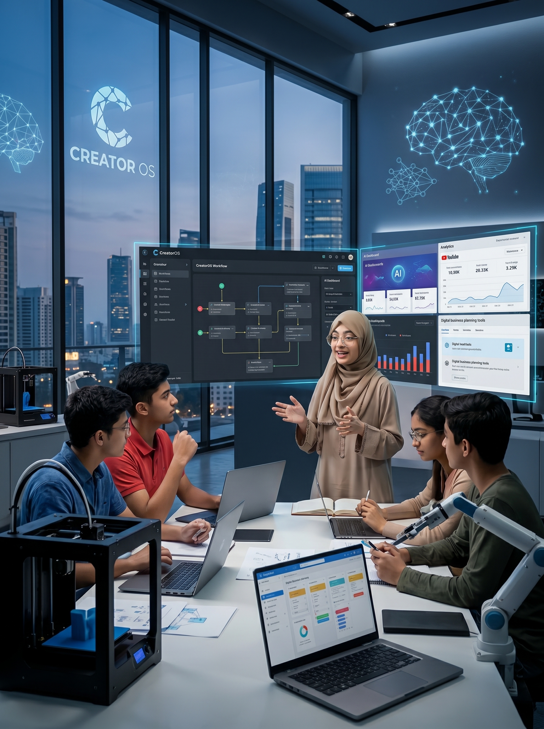 SparkUp Creator Academy — Areeba teaching AI workflows